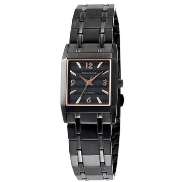 Roven Dino 簡約時尚薄形女錶-黑