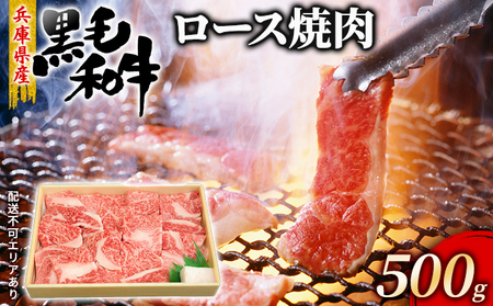 牛肉 兵庫県産 黒毛和牛 焼肉 ロース 500g[ お肉 焼肉用 アウトドア バーベギュー BBQ 霜降り