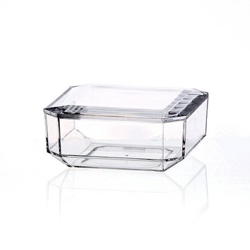 附蓋透明壓克力收納盒(9x9x4cm) #D100