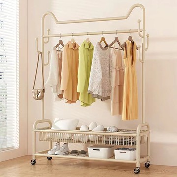 簡易衣帽架落地臥室掛衣架室內掛衣服架子可移動家用房間衣架陽臺