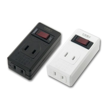 【太星電工MAXSTAR】AE338 鎢金剛/白金剛 2孔1開2插 分接器(台灣製造)
