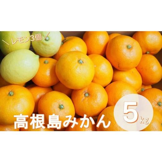 ふるさと納税 広島県 尾道市 こだわり栽培　高根島みかん　5ｋｇ レモン3個入り　＜2023年11月下旬より発送開始＞