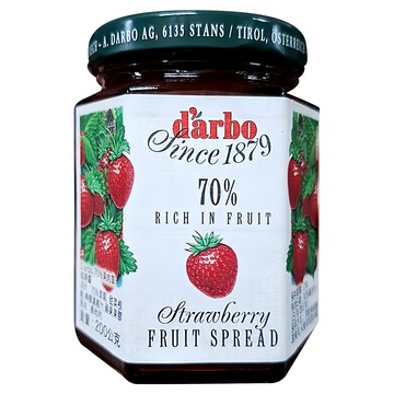 d'arbo 徳寶 奧地利70%果肉草莓果醬 200g 百年品牌 古法製作 無糖無添加  1罐