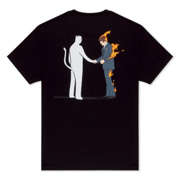 RIPNDIP BURN TEE (BLACK)