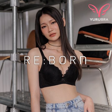 【YURUBRA】峰迷電波內衣 B.C.D.E罩 貼合 包副乳 穩定 包覆 扁寬胸 台灣製 ※0689黑