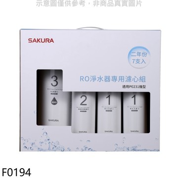 SAKURA 二年份7入組組(含RO膜)適用P0231濾心【F0194】