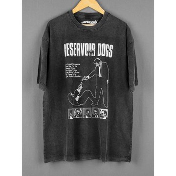 落水狗Reservoir Dogs昆汀純棉寬松T恤水洗長袖休閑短袖男女Shirt