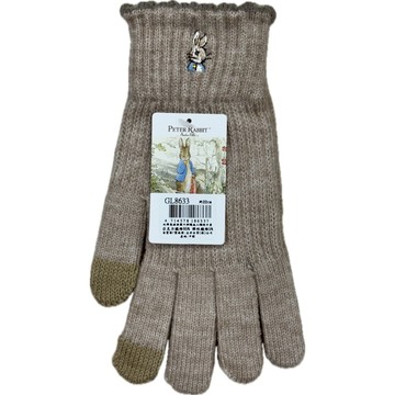 比得兔波浪羅口刺繡成人觸控手套(款式隨機出貨)