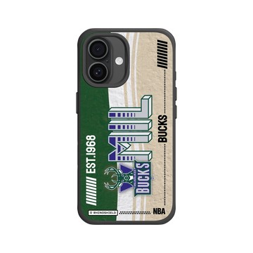iPhone 16 SolidX 黑 - NBA - 復古球員卡-密爾瓦基公鹿 Milwaukee Bucks - Vintage Card
