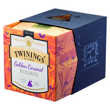 TWININGS 唐寧茶 鉑金系列 琥珀焦糖博士茶 大葉茶包 無咖啡因  2.5g  15包  1盒