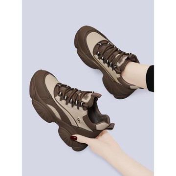 厚底老爹鞋女潮流2025新款春秋季百搭顯腳小休閑運動鞋軟底女鞋子