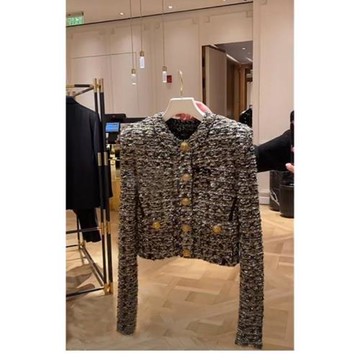 復古小香風毛針織女2026秋爆款歐貨洋氣設計感時尚輕奢圓領針織衫