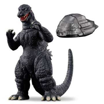 BANDAI 哥吉拉 MOVIE MONSTER系列軟膠 哥吉拉 1984 & 超X號  1個