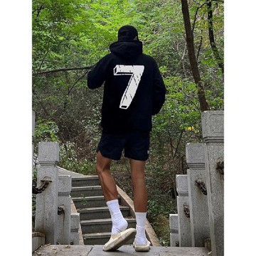 美式連帽衛衣男2022新款秋冬加絨加厚重磅長袖上衣ins外套