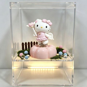 🎁交換禮物好物🎁爆款景德鎮轉轉擺件可愛kt旋轉樹脂桌面凱蒂貓擺件卡通節日禮物