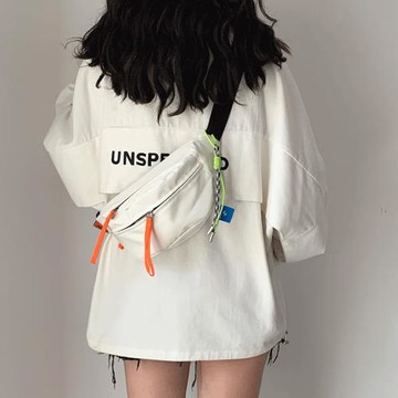 輕便帆布小包包女2025夏新款簡約單肩后背包男運動胸包休閑斜挎包