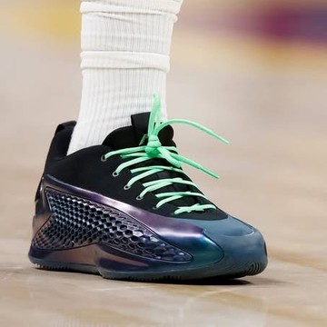 ADIDAS 籃球鞋 AE 1 LOW 黑極光藍 愛德華茲 低筒 男 JQ6135