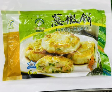 三星地區農會翠玉蔥蝦餅，共5件組