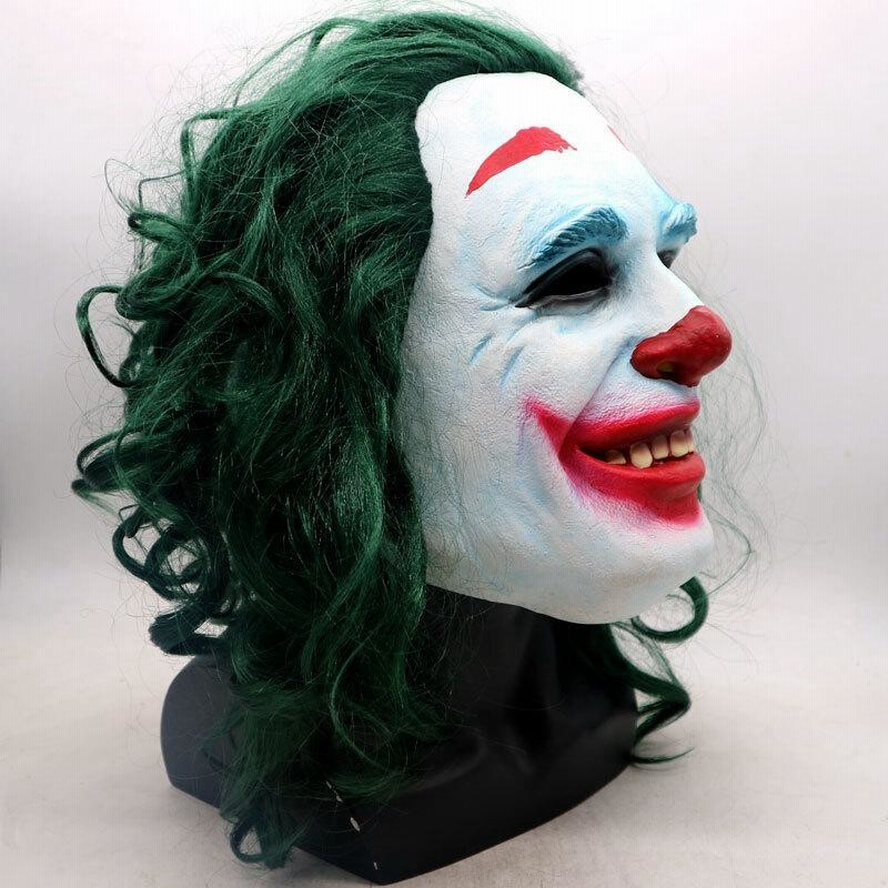 ハロウィン ジョーカー Joker ウィッグ付きマスク コスプレ5点セット ピエロ衣装 ホラー仮装 学園祭 舞台演出服|M | LINEブランドカタログ