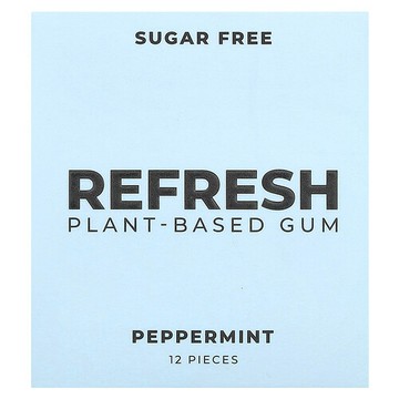 Refresh Gum, 植物基膠，薄荷香，12 片