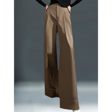 歐美時尚高腰西裝褲女顯瘦新款夏職業休閑長褲氣質闊腿直筒褲