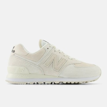 Kixpress-New Balance 女 休閒鞋 運動 經典 復古 B楦 NB 574 緩震 海鹽 米白 [WL574HJ2]