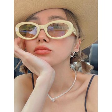 甜酷GM新款貓眼墨鏡女明星網紅同款眼鏡Y2K個性凹造型潮拍太陽鏡