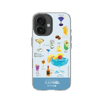 iPhone 16 Clear Case（相機按鈕） 透明 - 大人の図鑑 - 雞尾酒編_雜誌風