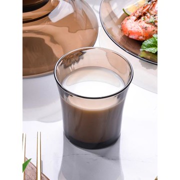 DURALEX進口家用果汁琥珀色鋼化玻璃杯歐式水杯子dirty手沖咖啡杯