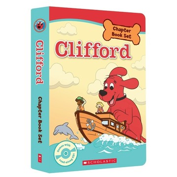 Clifford Chapter Book Box Set {盒組4本,1CD} / Scholastic出版社旗艦店