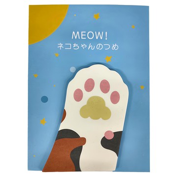 CARD LOVER 信的戀人 便利貼  貓爪 花  3本  1組