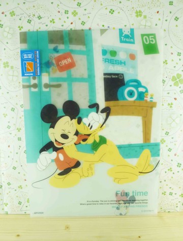 【震撼精品百貨】Micky Mouse_米奇/米妮 ~L型文件夾-布魯托&米奇