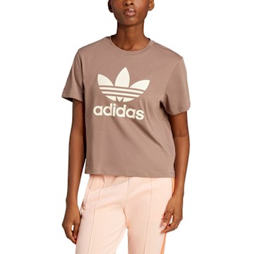 【Adidas 愛迪達】 TRFL TEE BOXY 運動休閒 直筒剪裁 圓領短袖T恤 女 - JD4582