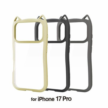 日本代購 ELECOM iPhone 17 Pro 貓耳造型 手機殼 保護殼 附磁吸貼片 Magsafe 硬度5H