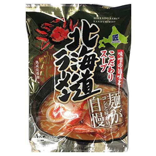 札幌麺匠 北海道ラーメン かに風味味噌 111g ×6袋