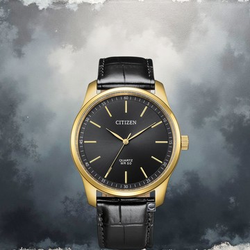 CITIZEN 星辰 簡約三針石英腕錶-42mm BH5002-02E