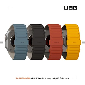 UAG Apple Watch 42/44/45/46/49mm 磁吸時尚雙色矽膠錶帶
