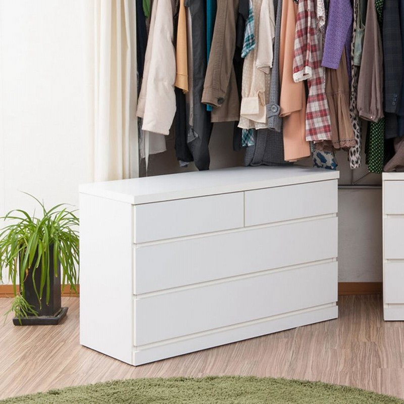 クローゼット収納 タンス 幅99.5cm 3段 奥行40cm キャスター付 日本製 （ クローゼット 押入れ 収納 押入れ収納 完成品 組立不要 すぐ使える 国産 ）