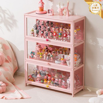 【防塵防潮】手辦展示櫃 盲盒展示架 亞克力展示盒 樂高展示櫃 泡泡瑪特收納 多層透明陳列 可自由組合 模型玩具收藏必備