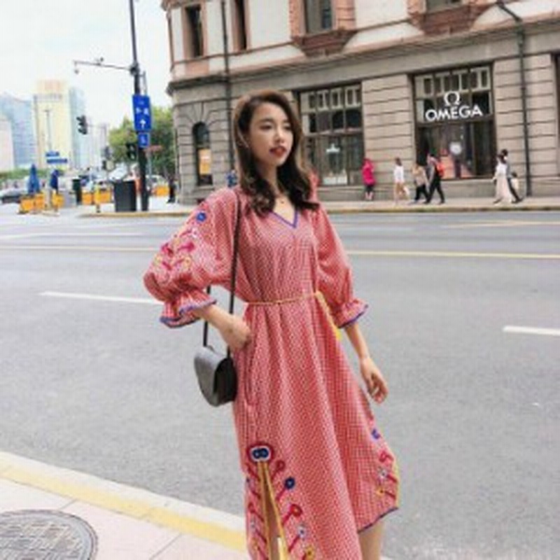 レディース春 ボヘミアン 花柄フラワー刺繍オフショルダーフレアロングスリーブミニワンピース 長袖 ホワイト ブラック S M L Xl 送 通販 Lineポイント最大1 0 Get Lineショッピング