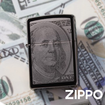 ZIPPO 美金貨幣防風打火機 美國設計 官方正版 現貨 禮物 送禮 刻字 客製化 終身保固 49025