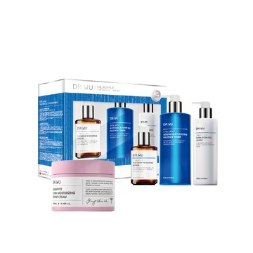 檔期限定!DR.WU玻尿酸保濕三大明星重量組+修護霜280ML超值組(12/13依序出貨)