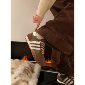 復古opel同款德訓鞋女2023年秋冬新款加絨美拉德運動休閑阿甘鞋子