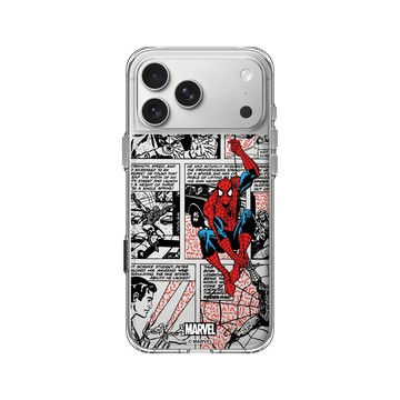 iPhone 17 Pro Max Clear Case（相機按鈕） 透明 - 迪士尼-漫威 Marvel - 蜘蛛人-漫畫風格