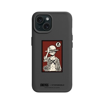 iPhone 15 SolidX 黑 - 航海王 One Piece - 角色畫框系列-魯夫