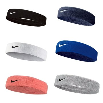 【NIKE】SWOOSH HEADBAND 白 深藍 寶藍 黑 粉 灰 刺繡 彈性 頭帶 毛巾底 運動 AC2285