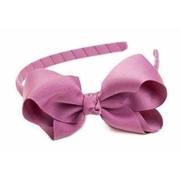 英國Ribbies 經典蝴蝶結髮圈-粉紫 髮飾