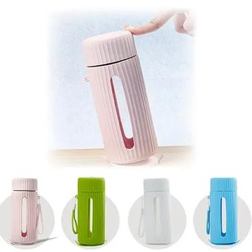 * 馬卡龍雙層Q搖不倒杯 300ml DRIN036
