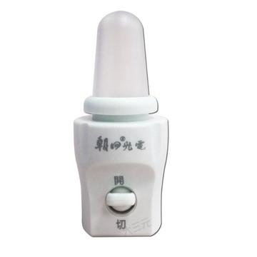 朝日電工 LED小夜燈燈座 (手動) 小夜燈 黃光 LED-300M
