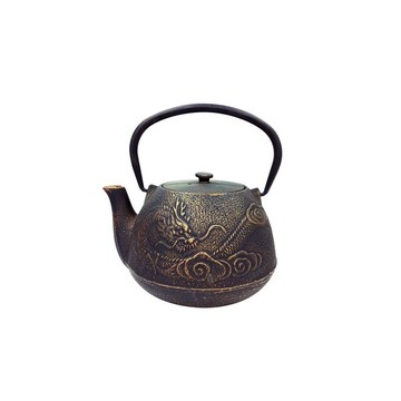 鑄鐵壺 龍文堂南部鐵器 雲龍鐵瓶1.2L(RH-1.2L)